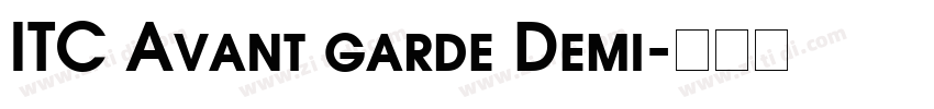 ITC Avant garde Demi字体转换
